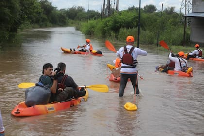 La inundación afecto especialmente a La Madrid, 150 kilómetros al sur de la ciudad de Tucumán