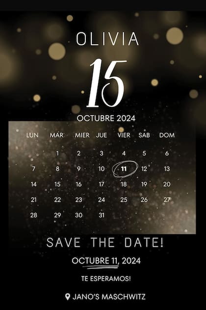 La invitación a la fiesta.