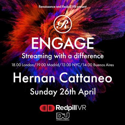 La invitación al nuevo ciclo musical que el sello inglés Renaissance pondrá online desde este domingo, a las 14 horas de Buenos Aires, en su página web renaissance.dj/engage