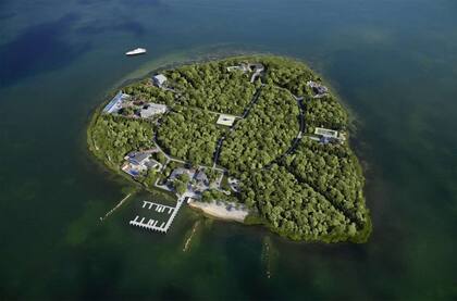 La isla de 10 hectáreas está a la venta por US$ 95 millones