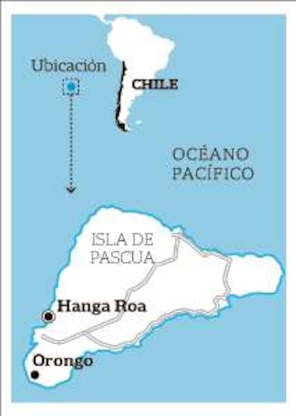 La Isla de Pascua tiene unos 8000 habitantes