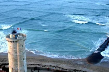 La Isla de Ré consiguió mucho turismo por la frecuencia de estas olas cuadradas