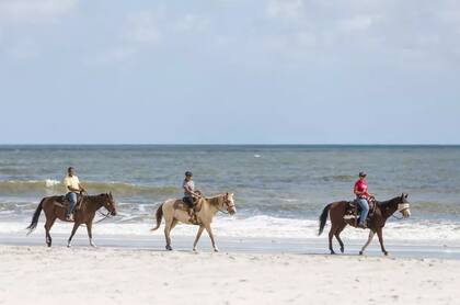 La isla ofrece increíbles experiencias como paseos a caballo en la playa o paseos en bicicleta
