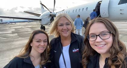 La joven asegura que no dejará de volar tras el percance