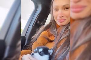 La joven creyó que tenía como mascota a un perro pequeño, pero descubrió una verdad distinta