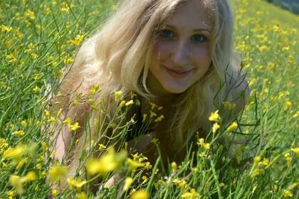 La joven de 22 años huyó de Ucrania (Foto gentileza The Sun)