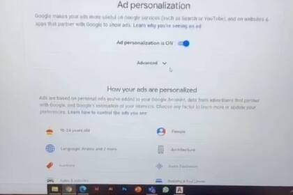 La joven demostró que información se almacena en Google (Captura video)