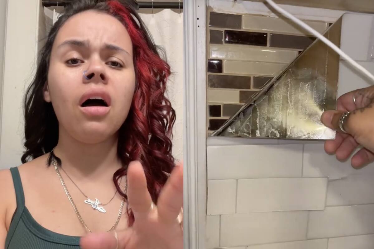 Encontró algo roto en la pared de la cocina y descubrió algo detrás ...