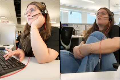 La joven latina trabaja en un call center y destaca que se trata de uno de los trabajos mejor pagados en EE.UU.