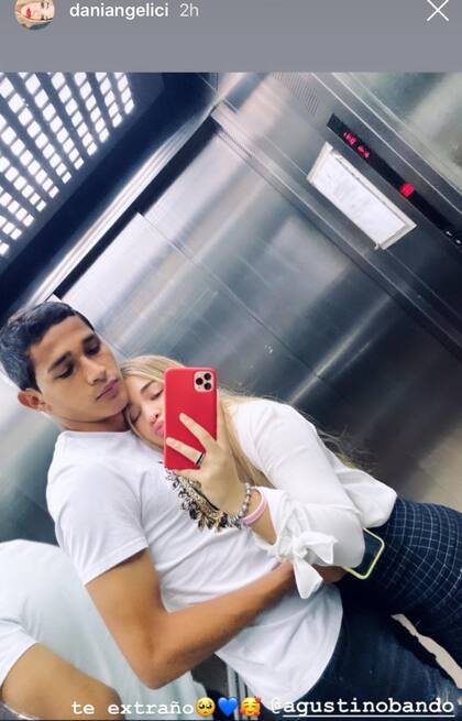 La joven pareja publicó su amor en las redes sociales. Fuente: Instagram.