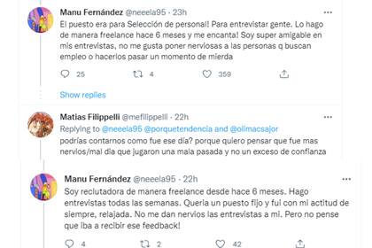 La joven se hizo viral en Twitter donde extendió sobre el día que hizo la entrevista: "Fui con una actitud relajada"
