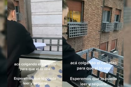 La joven tuvo una particular idea para contactar al chico del que se enamoró (Captura video)