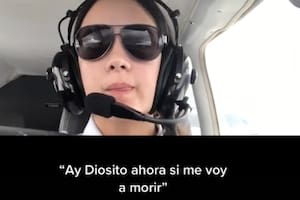 Mostró en TikTok cómo se complicó su primer vuelo como piloto y se convirtió en viral