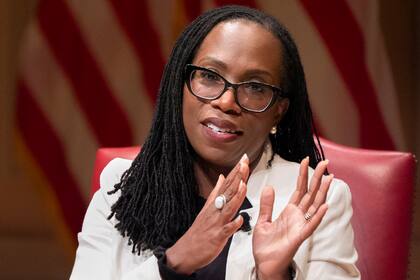 La jueza de la Corte Suprema Ketanji Brown Jackson, en un evento en la Biblioteca del Congreso, en Washington.