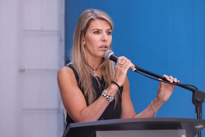 La jueza federal Sandra Arroyo Salgado en el homenaje por el undcimo aniversario de la muerte del fiscal Nisman