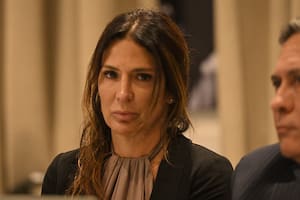 La jueza Julieta Makintach en la sala donde se desarrolla el jury, en el edificio anexo de la Cámara de Senadores bonaerense