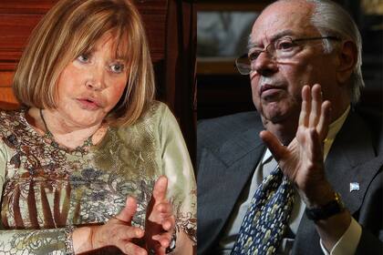 La jueza María Servini de Cubría y el ex ministro del Interior Carlos Corach.