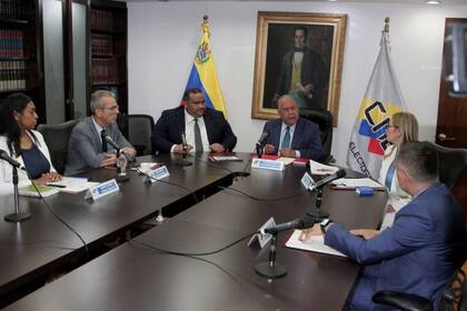 La junta directiva del Consejo Nacional Electoral de Venezuela.  