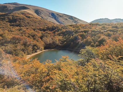 La laguna Verde en el Valle del Challhuaco