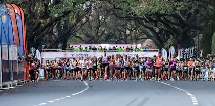 La largada de la Maratón de Buenos Aires 2023