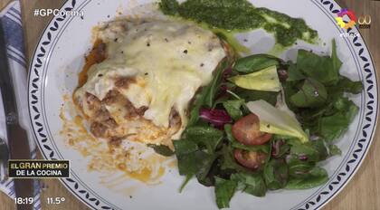 La lasaña de Jakub fue el mejor plato del día y también el que generó revuelo en el jurado.