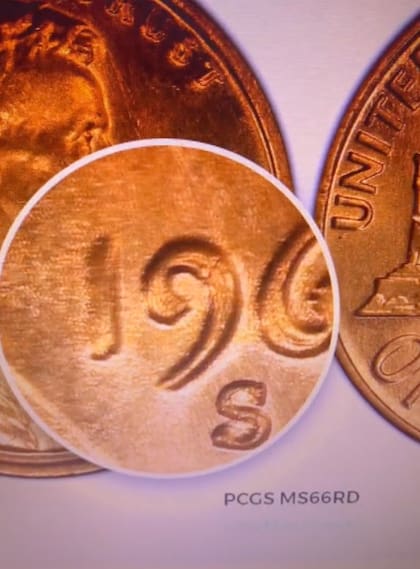 La letra "S" debe aparecer justo debajo del año para que la moneda pueda valer 100.000 dólares