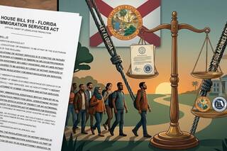 La ley de Ron DeSantis que evita que los migrantes caigan en la “trampa”