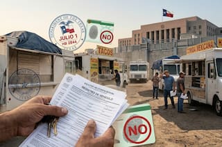 La ley firmada por Abbott en Texas que limitaría a los migrantes con food trucks