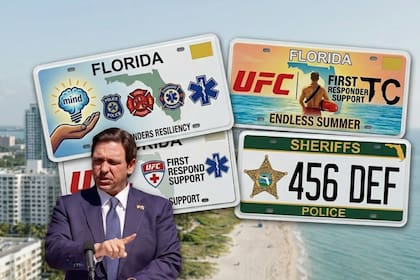 La ley SB 246 de Florida habilitó el uso de nuevas placas especiales