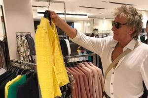 Rod Stewart salió de compras en Buenos Aires