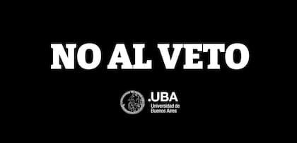 La leyenda en la página web de la UBA