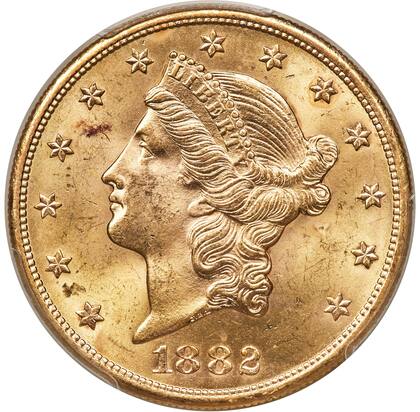 La Liberty Head está compuesta en un 90% de oro y un 10% de cobre