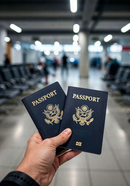 La libreta sirve para viajar por avión, tierra y mar; la tarjeta solo para cruces terrestres o marítimos (Web/Freepik)