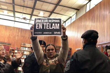 La líder de la Tupac Amaru reclamó por los trabajadores despedidos de la Agencia Nacional de Noticias Télam