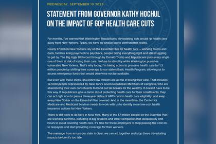 La líder demócrata compartió un comunicado con el plan que llevará a cabo