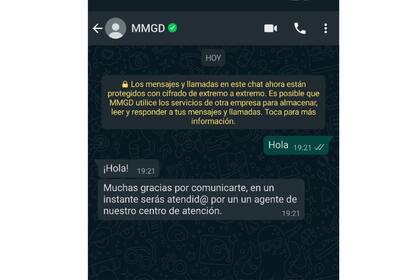 La línea de chat estará atendida por mujeres especializadas en atención por texto