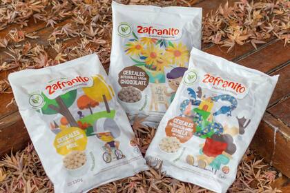 La línea Zafranito está conformado por cereales y galletitas integrales