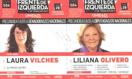 La lista 504 del Frente de Izquierda y de los Trabajadores Unidad competirá en internas en Córdoba.