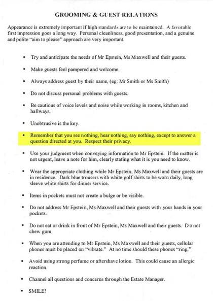 La lista de normas que debían cumplir los empleados tenía 58 páginas (Crédito: The Sun)