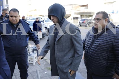 La llegada de Gonzalo Montiel para que le realizaran una pericia psicológica tras haber sido acusado de abuso sexual