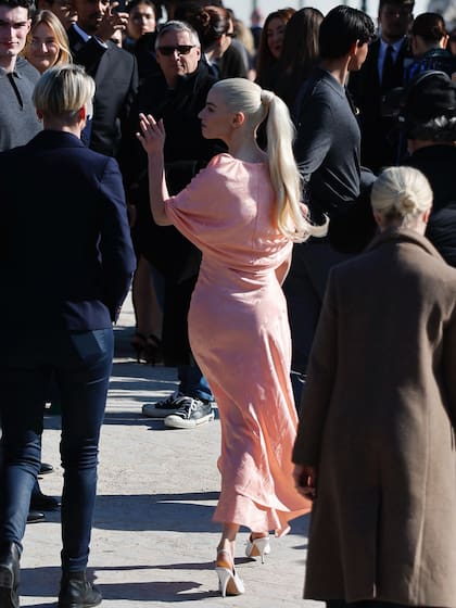 La llegada de la actriz al Jardín de las Tullerías