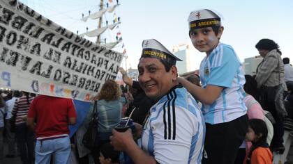 La llegada de la Fragata Libertad a Buenos Aires