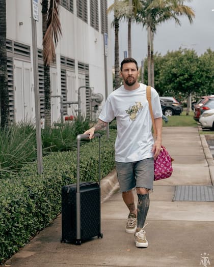 La llegada de Lionel Messi a la concentración argentina en Miami, Estados Unidos (Foto/Instagram: @afaseleccion)