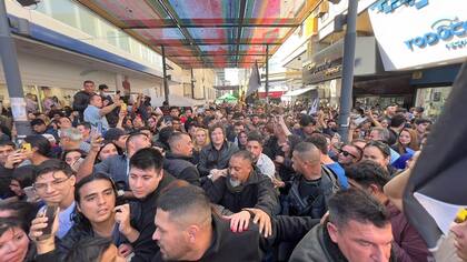 La llegada de Milei ayer a Tucumán