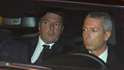 La llegada de Renzi al palacio del Quirinale, sede presidencial
