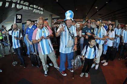 La llegada de "Tula" a Qatar para vivir su decimotercera Copa del Mundo