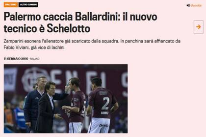 La llegada del Mellizo a Italia, según el diario Gazzetta dello Sport