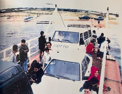 La llegada del staff de Dotto a Laguna Garzón