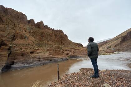 El sitio donde se levantará el paredón de hormigón, el más alto del mundo, con más de 180 metros.