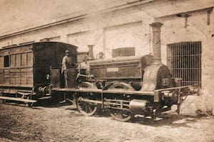 La locomotora La Porteña, fue la primera de la Argentina. Fuente: Wikipedia